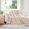 vidaXL Throw Blankets 6 pcs Beige 240 x 270 cm Fleece