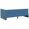 vidaXL Corner Bed Frame with Headboard Blue 100 cm x 200 cm Velvet