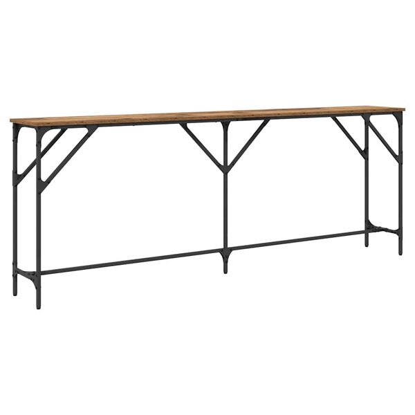 vidaXL Console Table Old Wood 200 x 29 x 75 cm