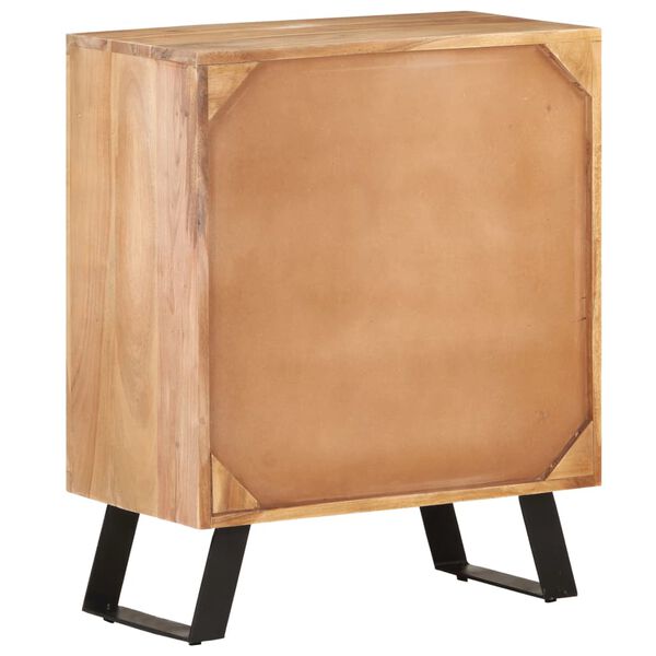 vidaXL Sideboard 60x36x76 cm Solid Acacia Wood with Live Edges