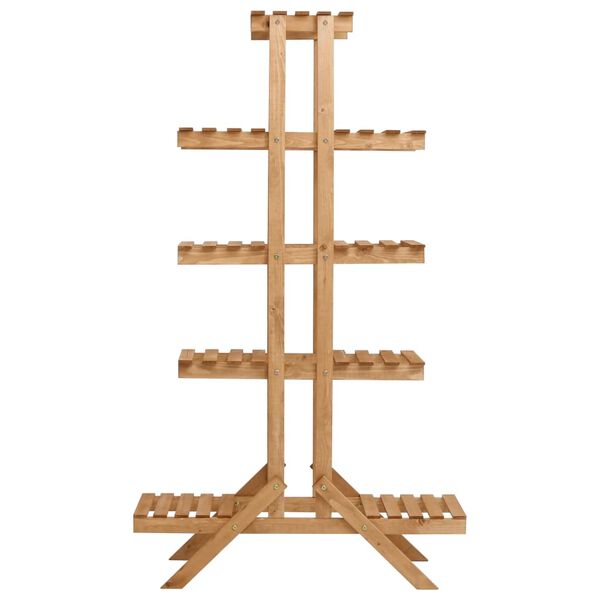 vidaXL Plant Stand 83x25x142 cm Firwood