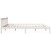 vidaXL Extra Long Bed Frame without Mattress White 200x220 cm Solid Wood Pine