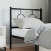 vidaXL Metal Replace Headboard Black 80 cm