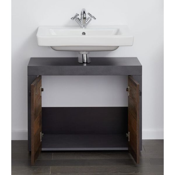 Trendteam Sink Vanity Unit Indy Old Wood and Matera Brown