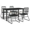 vidaXL Garden Dining Set | Black