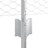 vidaXL Fence with Post Silver 0.4 x 25 m Steel
