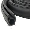 vidaXL Garage Door Seal Black 41 x 33 mm 5.5 m PVC