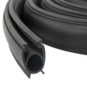 vidaXL Garage Door Seal Black 41 x 33 mm 5.5 m PVC