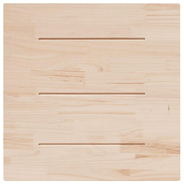 vidaXL Table Top White 90x90x2.5 cm Solid Wood Pine Square