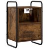 vidaXL Hanging Bedside Cabinet Smoked Oak 40 x 30 x 60 cm