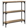 vidaXL Console Table Artisan Oak 75 x 22.5 x 75 cm Engineered Wood