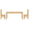 vidaXL 3 Piece Dining Set Panama Solid Wood Pine