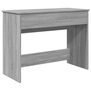 vidaXL Dressing Table with Mirror Grey Sonoma 100x45x76 cm