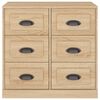 vidaXL Sideboard Sonoma Oak 70x35.5x67.5 cm Engineered Wood