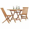 vidaXL Garden Dining Set 3 pcs Brown Solid Acacia Wood