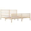 vidaXL Bed Frame without Mattress Solid Wood Pine 140x190 cm