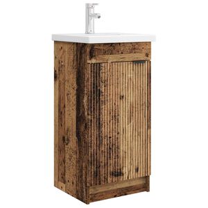 vidaXL Bathroom Vanity with Sink Old Wood 42 x 40 x 84.5 cm