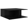 vidaXL Coffee Table Black oak 80 x 80 x 31 cm Engineered wood