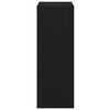vidaXL Hanging Wall Cabinet Wall-mounted Black Oak 69.5 x 32.5 x 90 cm