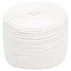 vidaXL Boat Rope Full White 10 mm 25 m Polypropylene