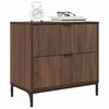 vidaXL Bedside Table Brown oak 63.5 x 36 x 61 cm Engineered wood