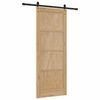 vidaXL Sliding Door ORKDAL Brown 83 x 211 cm Solid Pine Wood