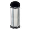 Curver Pedal Bin Deco D-Shape 40L Silver