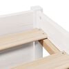 vidaXL Bookcase Bed without Mattress White 140x200cm Solid Wood Pine