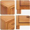 vidaXL Storage Furniture Set with Drawer Brown Engineered wood