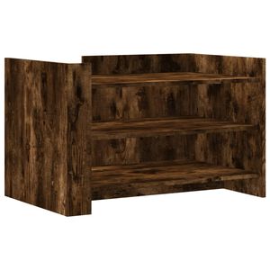 vidaXL Coffee Table Smoked Oak 80x50x50 cm Engineered Wood