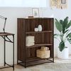 vidaXL Book Cabinet Brown Oak 80.5x35x107.5 cm Engineered Wood
