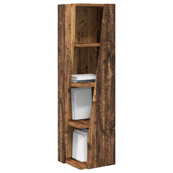 vidaXL Corner Cabinet Old Wood 27.5x27x102cm Engineered Wood