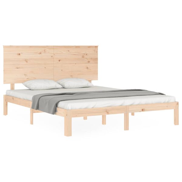 vidaXL Bed Frame without Mattress 160x200 cm Solid Wood Pine
