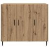 vidaXL Sideboard Artisan Oak 90 x 34 x 80 cm Engineered Wood