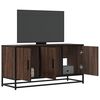 vidaXL TV Cabinet Brown Oak 100x35x50 cm Engineered Wood and Metal