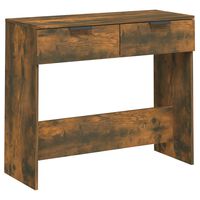 vidaXL Console Table Smoked Oak 90x36x75 cm Engineered Wood