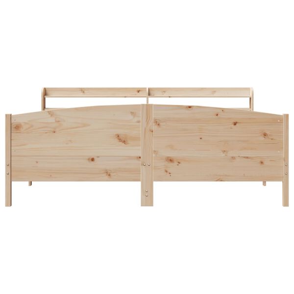 vidaXL Bed Frame without Mattress 200x200 cm Solid Wood Pine