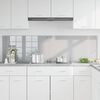 vidaXL Kitchen Backsplash 2 pcs Light Grey 90 x 50 cm Tempered Glass