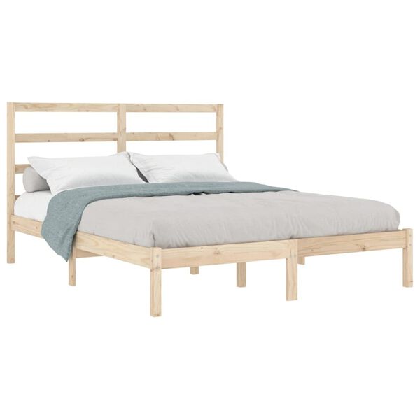 vidaXL Bed Frame without Mattress 120x190 cm Small Double Solid Wood