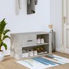 vidaXL Shoe Cabinet Concrete Grey 80x35x45 cm Engineered Wood