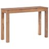 vidaXL Console Table Solid Teak Wood with Natural Finish 110x35x76 cm