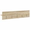 vidaXL Wall-Mounted Coat Rack Sonoma Oak 80 x 10.5 x 18 cm