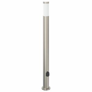 vidaXL Bollard Light with Outlet 110 cm Stainless Steel IP44