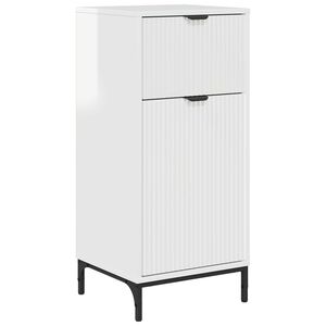vidaXL Bathroom Cabinet High Gloss White 39.5 x 36 x 88 cm