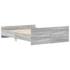 vidaXL Bed Frame without Mattress Grey Sonoma 150x200 cm King Size