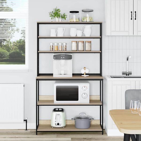 vidaXL Kitchen Shelf Sonoma Oak 100 x 40 x 168 cm Engineered Wood