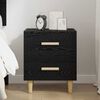 vidaXL Bed Cabinet Black Oak 40 x 35 x 47.5cm Engineered Wood