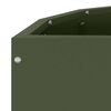 vidaXL Planter Olive Green 60 x 30 x 35 cm Steel