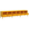 vidaXL TV Cabinet Mustard Yellow 202x39x43.5 cm Cold-rolled Steel