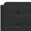vidaXL Bed Frame without Mattress "Zadar" Black 140x200 cm Faux Leather